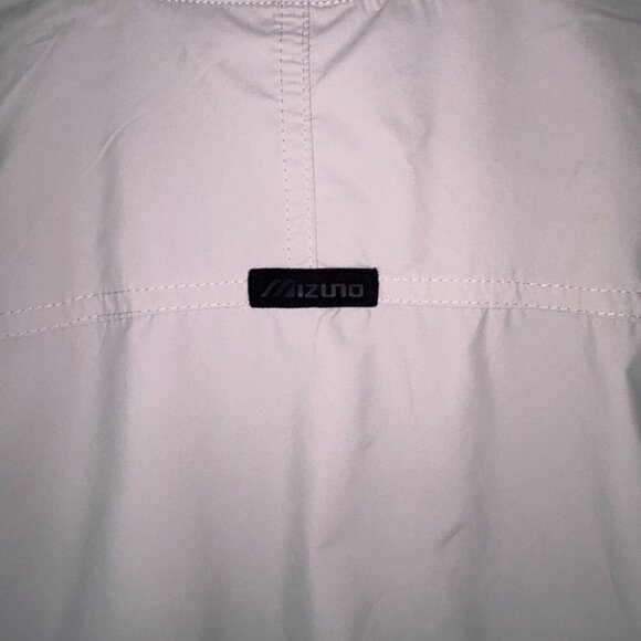 Mizuno Performance Wear Mens M Gray Windbreaker Chest 44 Wrist Closures - Picture 11 of 16